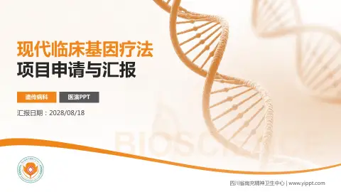 四川省南充精神卫生中心项目申请与汇报PPT模板