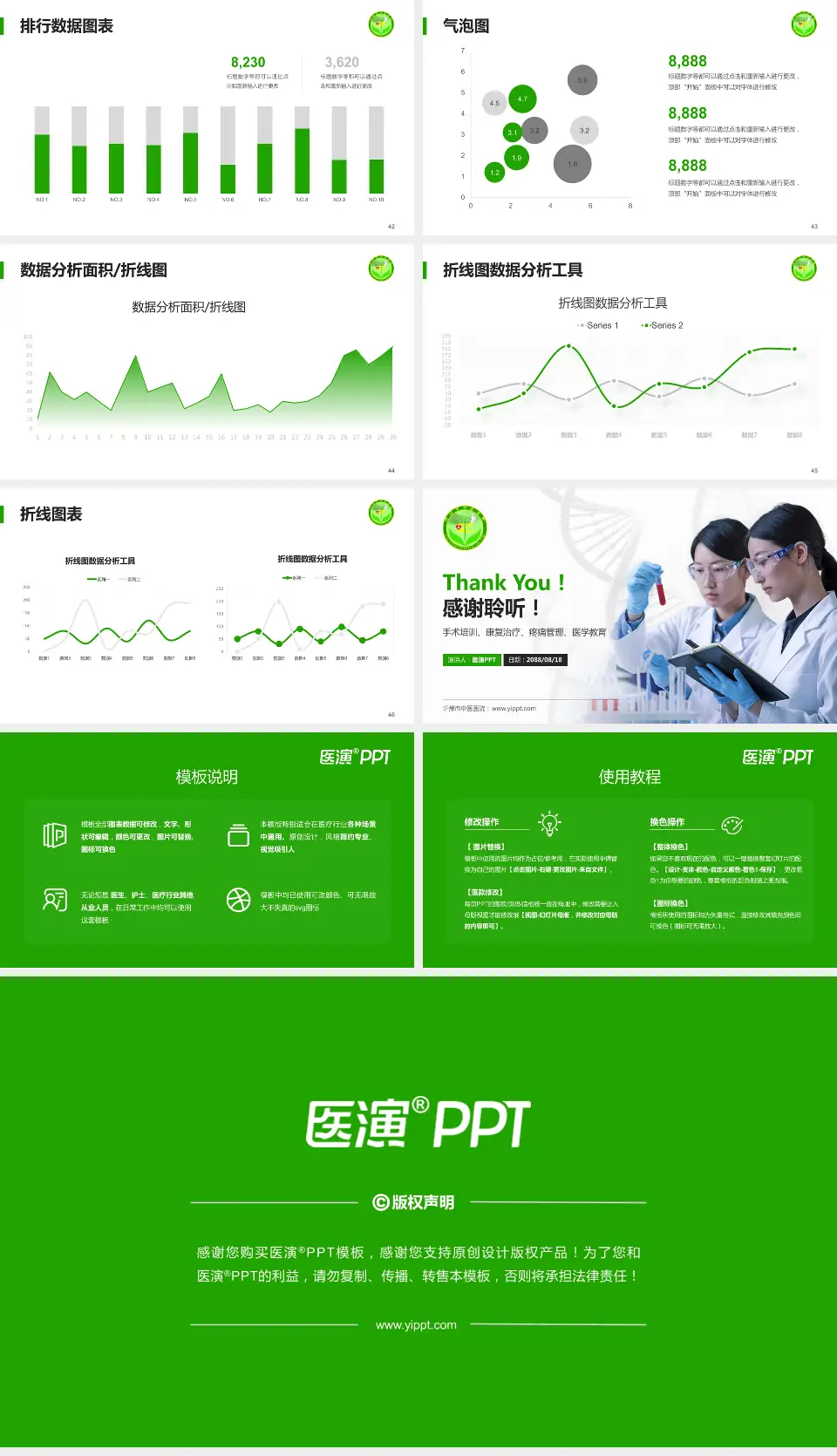 忻州市中医医院科研成果展示PPT模板16:9格式幻灯片预览图6