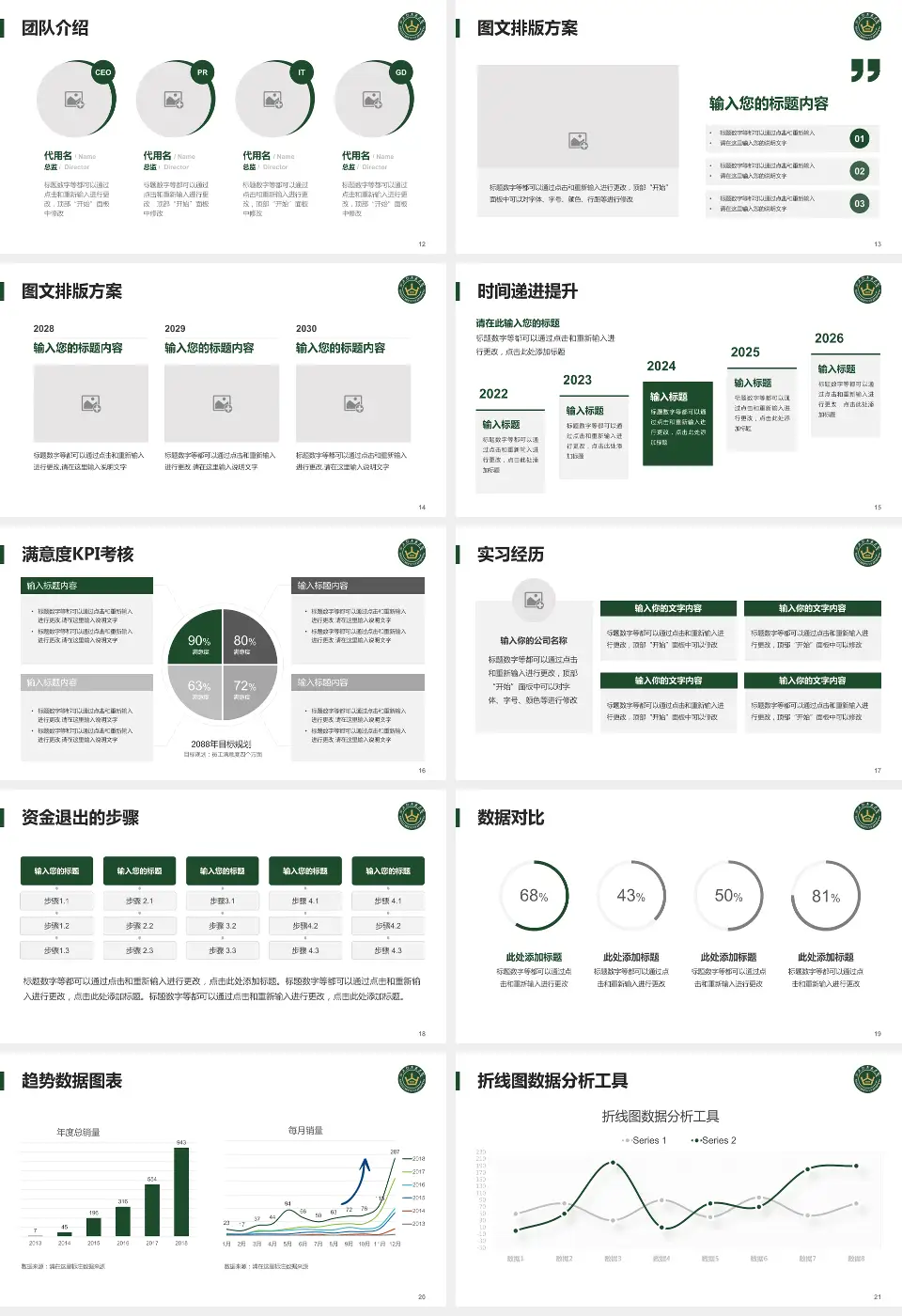 山西大医院培训与教育PPT模板16:9格式幻灯片预览图3
