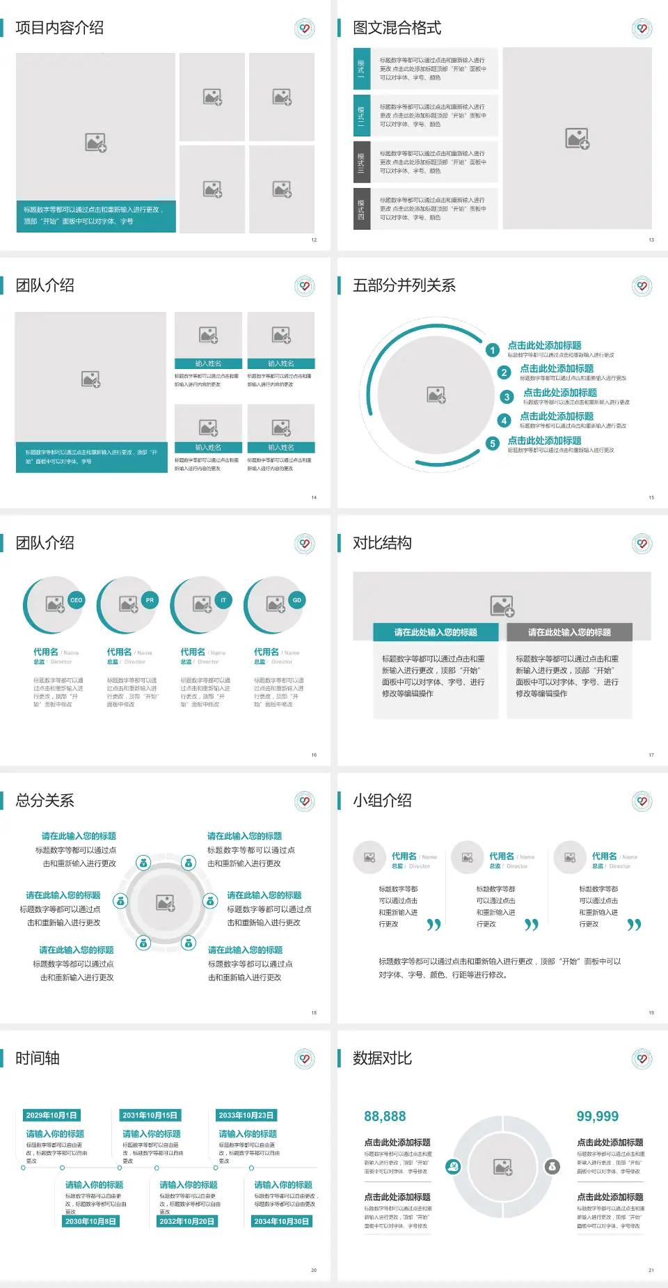 青岛大学附属心血管病医院医疗知识普及PPT模板4:3格式幻灯片预览图3