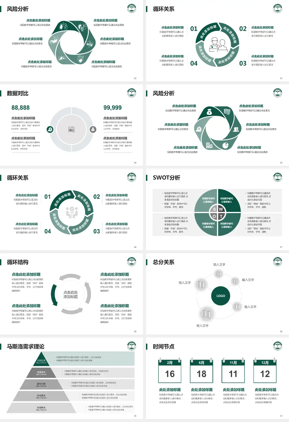 大同市第三人民医院科研成果展示PPT模板16:9格式幻灯片预览图4