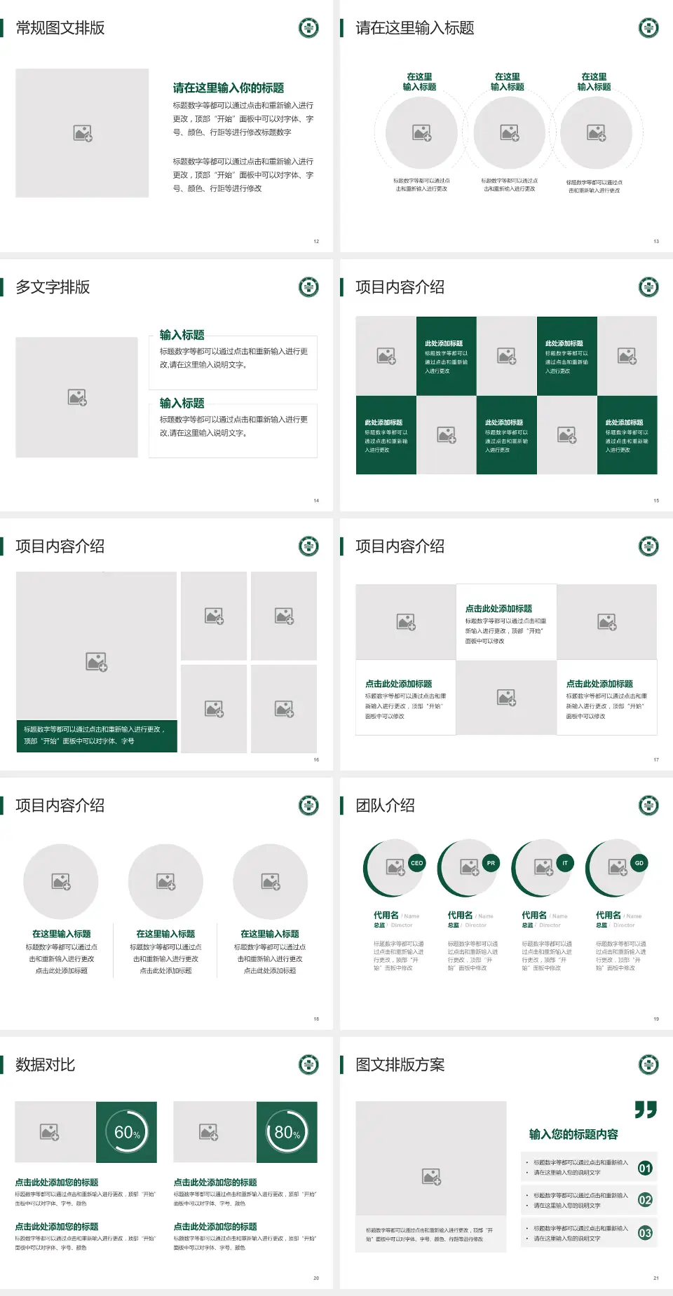 龙口市南山医院品管圈PDCA演示专用PPT模板4:3格式幻灯片预览图3