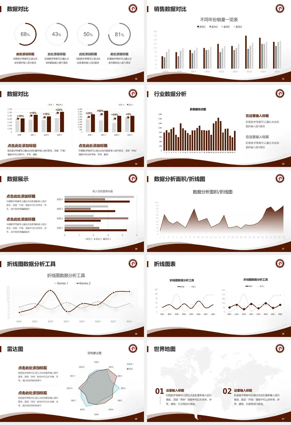 蓬莱市中医医院会议与研讨会PPT模板16:9格式幻灯片预览图5