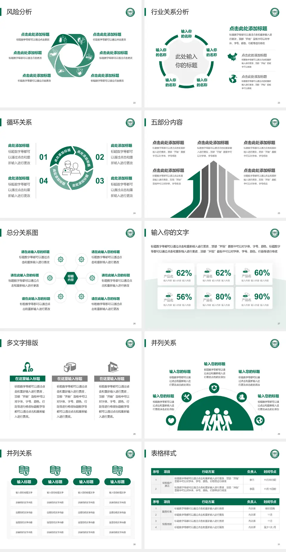青岛市胶州中心医院科室介绍与推广PPT模板4:3格式幻灯片预览图4
