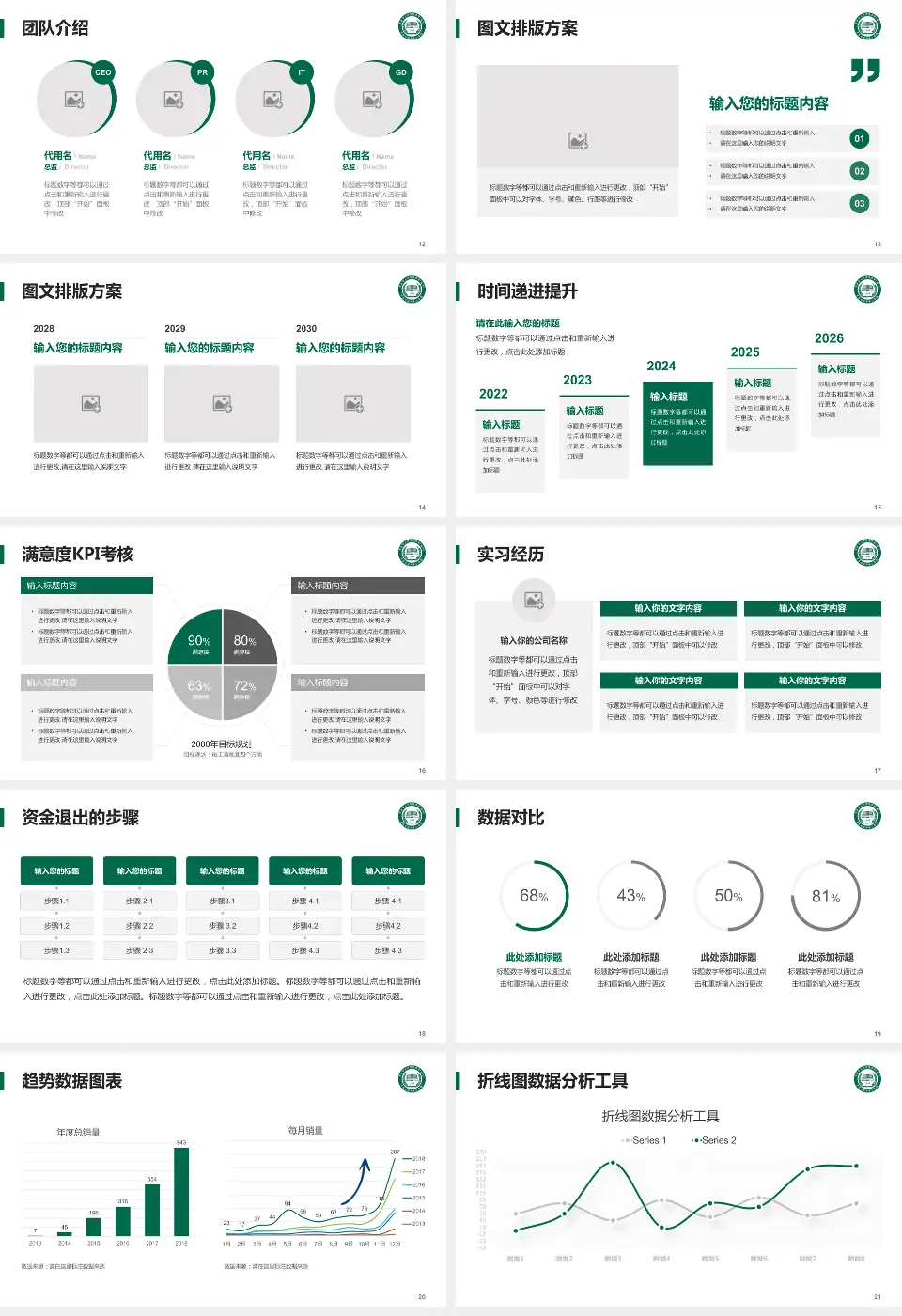 青岛市胶州中心医院培训与教育PPT模板16:9格式幻灯片预览图3