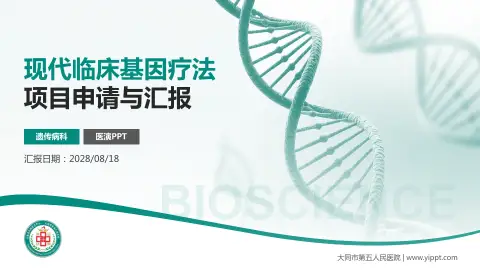 大同市第五人民医院项目申请与汇报PPT模板