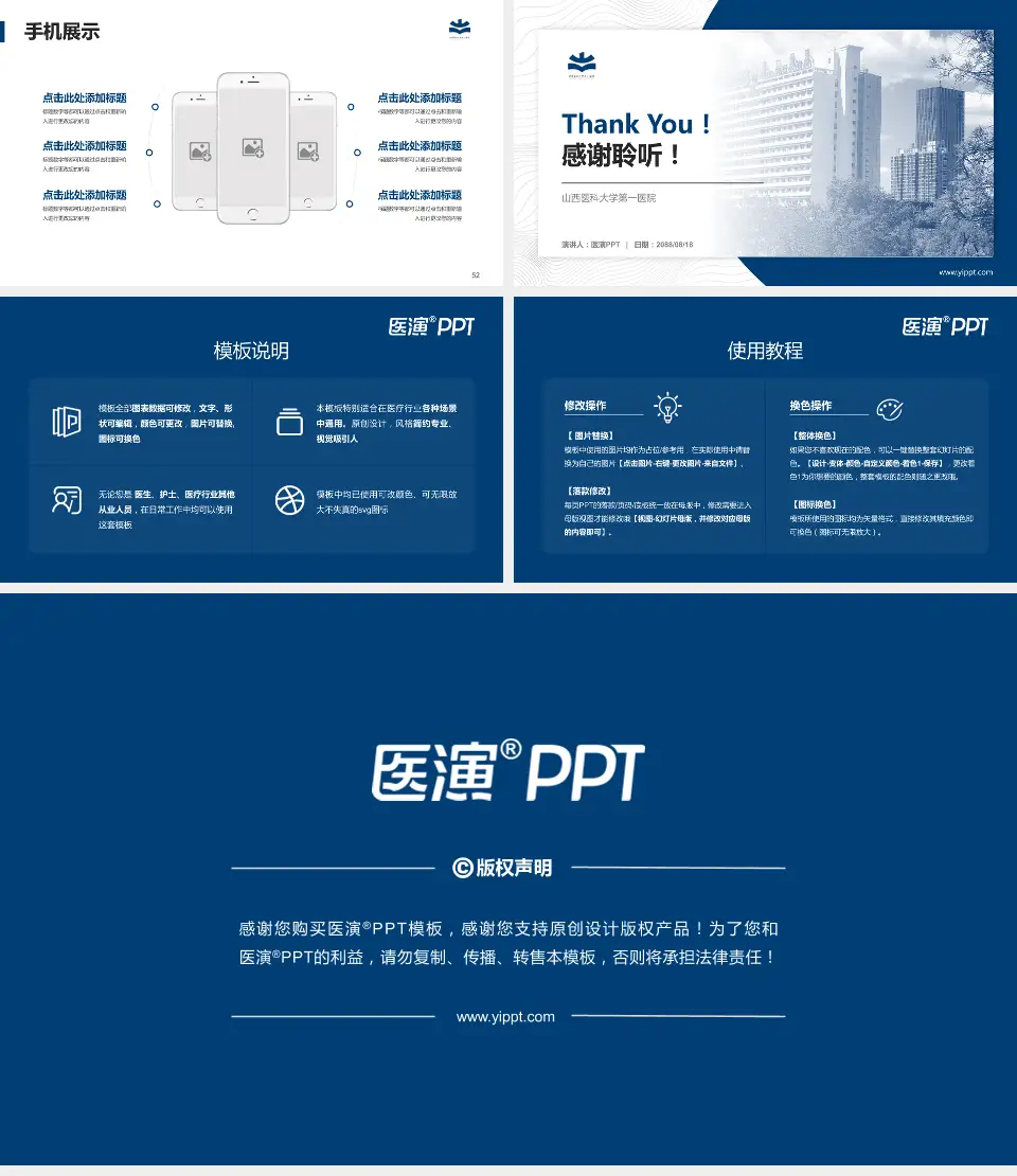 山西医科大学第一医院医院管理报告PPT模板16:9格式幻灯片预览图7