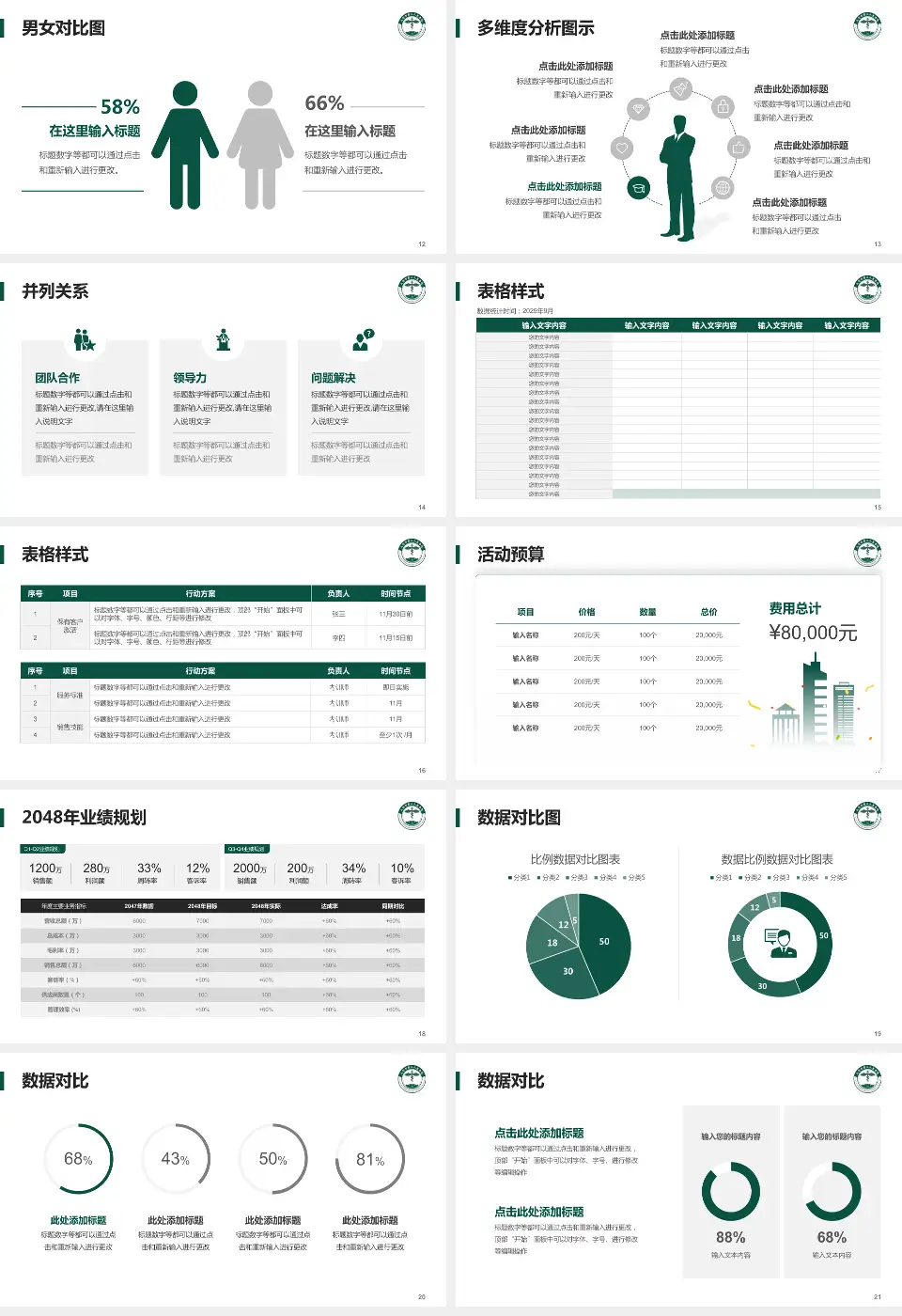 大同市第三人民医院财务与预算报告PPT模板16:9格式幻灯片预览图3