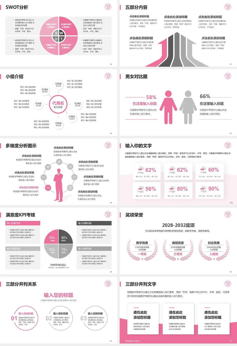 山西省儿童医院医疗行业比赛专用PPT模板16:9格式幻灯片预览图5