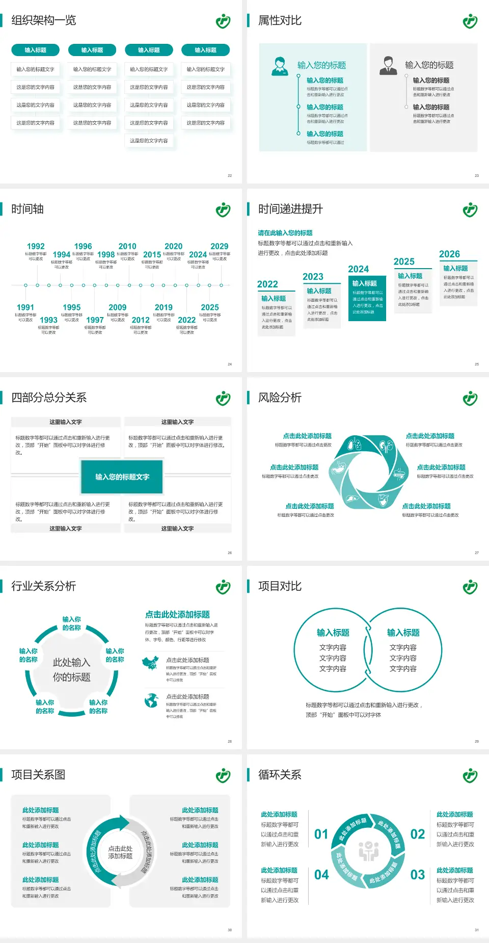 临汾市人民医院医疗行业比赛专用PPT模板4:3格式幻灯片预览图4