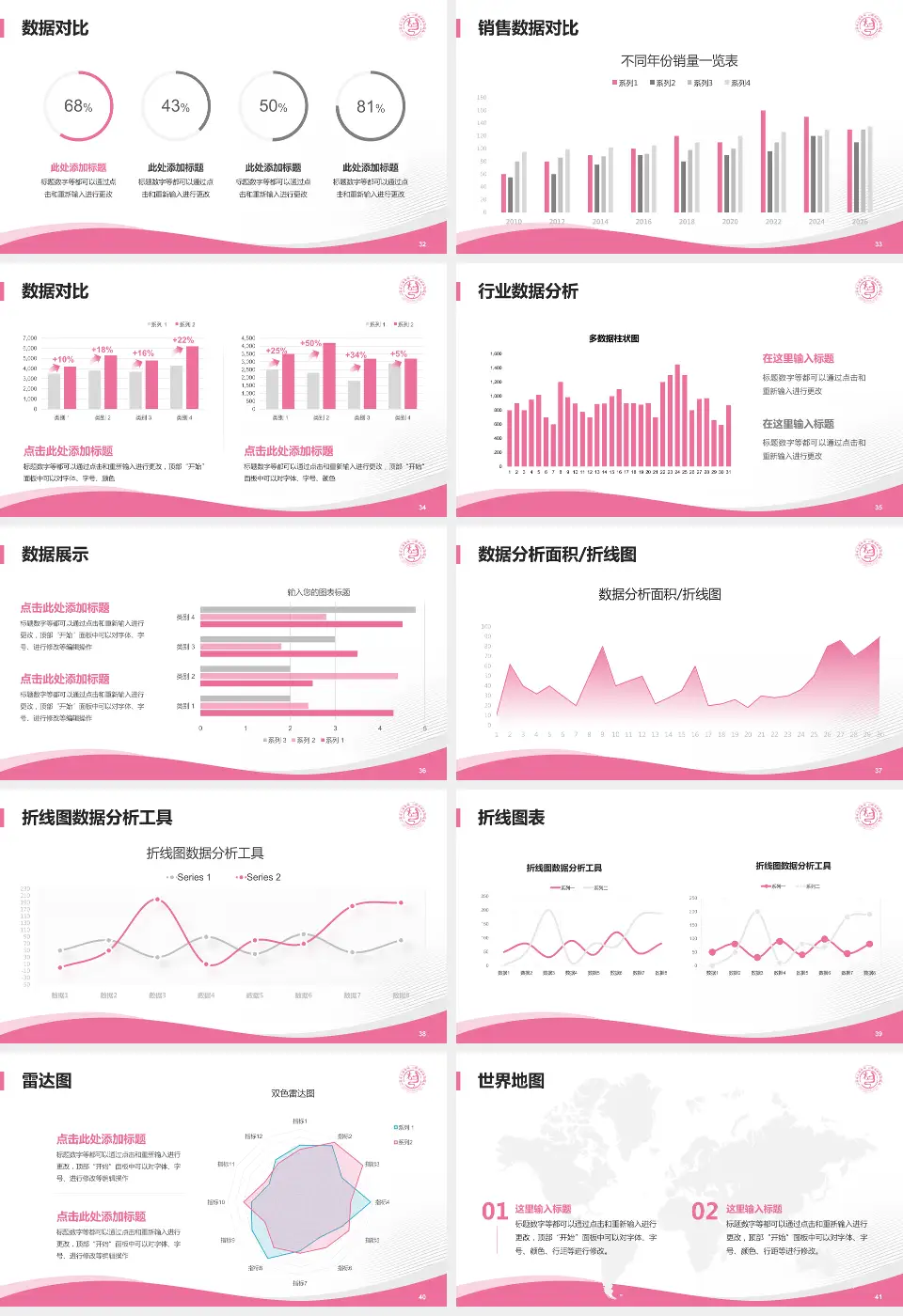 山西省儿童医院会议与研讨会PPT模板16:9格式幻灯片预览图5
