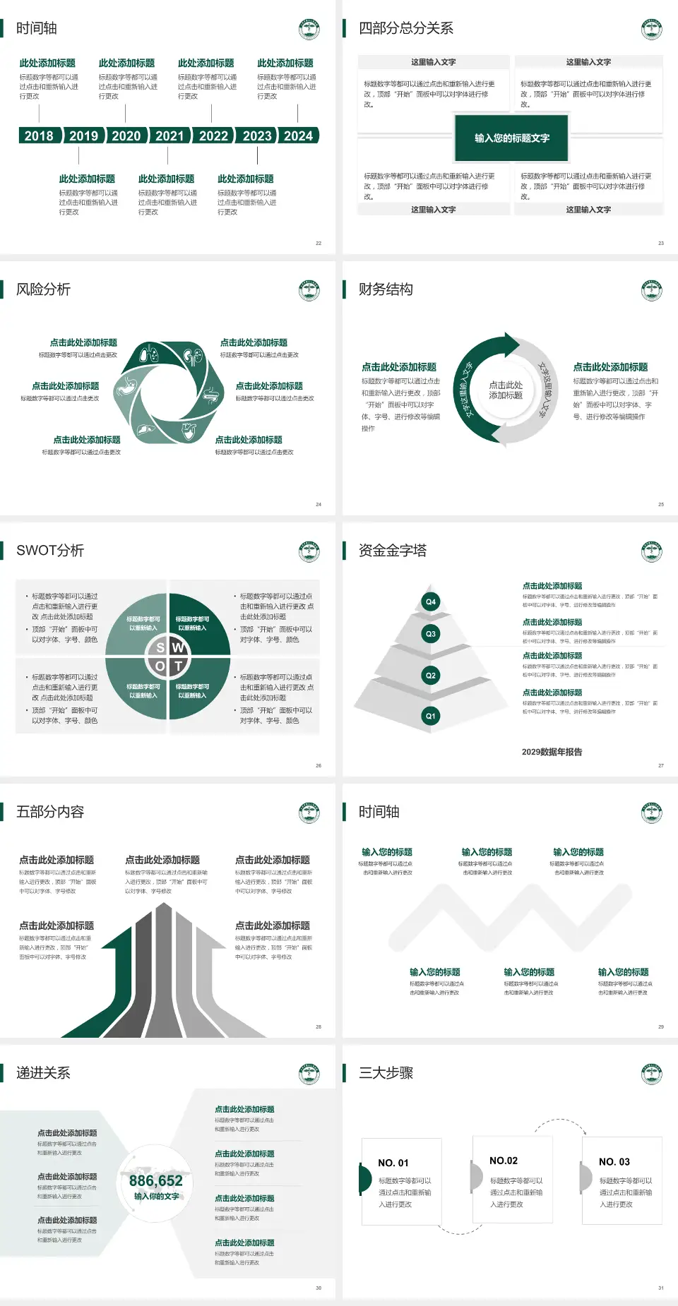 大同市第三人民医院患者教育与指导PPT模板4:3格式幻灯片预览图4