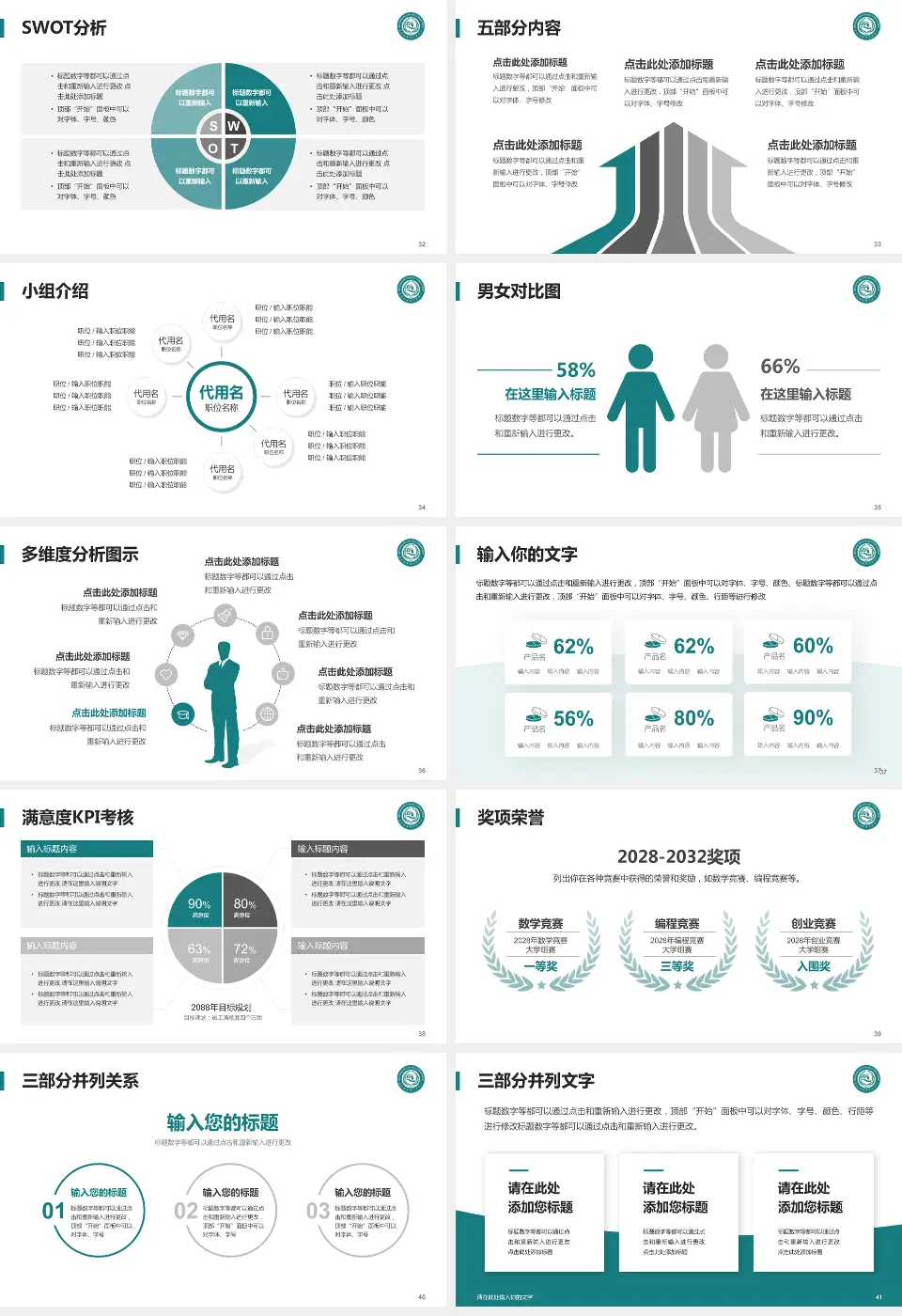青岛市精神卫生中心医疗行业比赛专用PPT模板16:9格式幻灯片预览图5