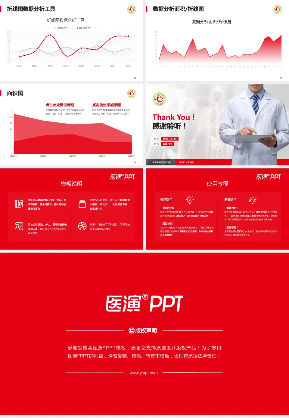 吕梁市人民医院患者教育与指导PPT模板16:9格式幻灯片预览图7