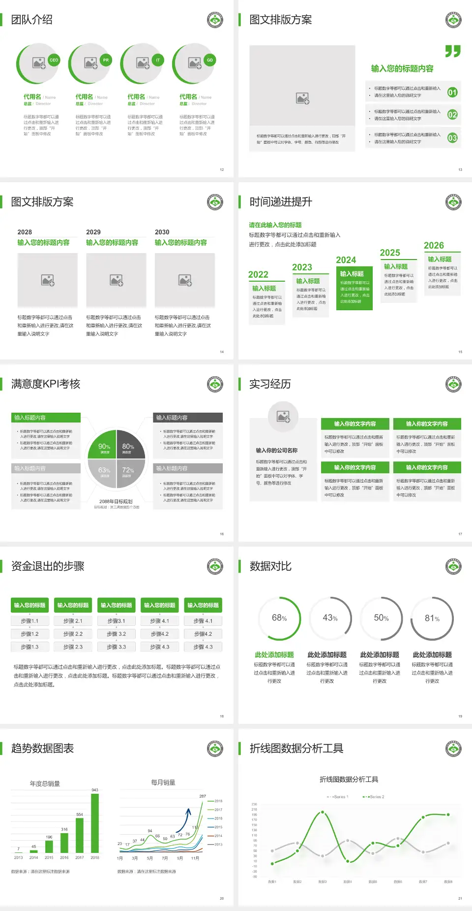山西省中医院培训与教育PPT模板4:3格式幻灯片预览图3