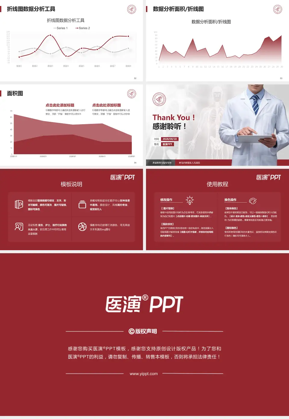 青岛市即墨区人民医院患者教育与指导PPT模板16:9格式幻灯片预览图7