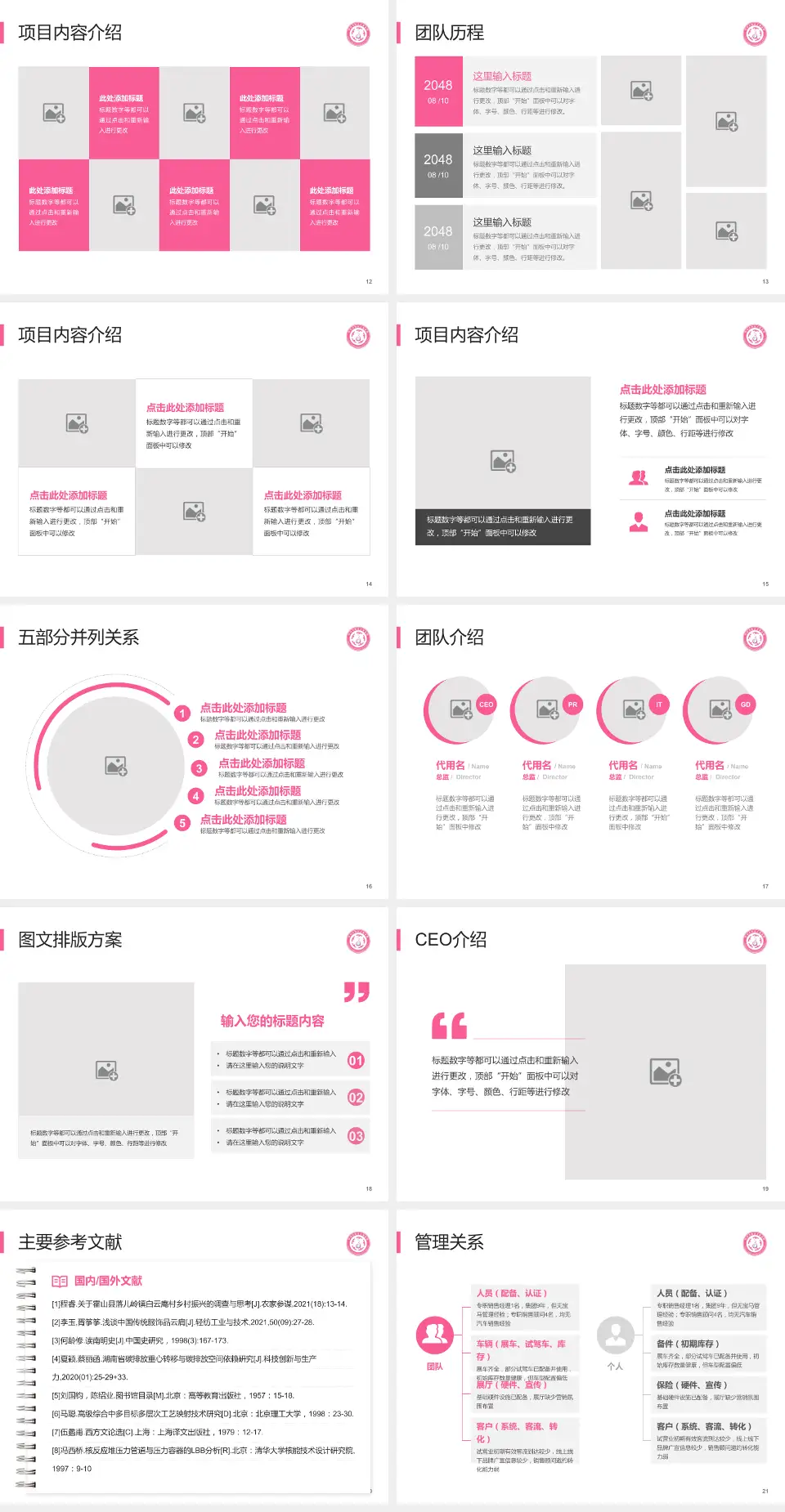 忻州市妇女儿童医院医疗行业比赛专用PPT模板4:3格式幻灯片预览图3