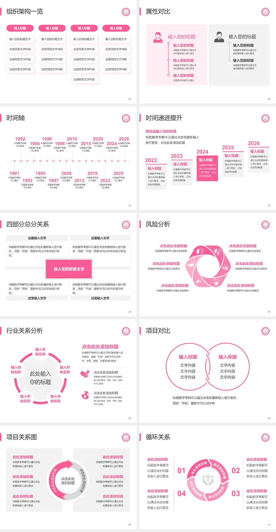 忻州市妇女儿童医院医疗行业比赛专用PPT模板4:3格式幻灯片预览图4