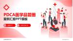 山西省烧伤救治中心品管圈PDCA演示专用PPT模板_幻灯片封面预览图