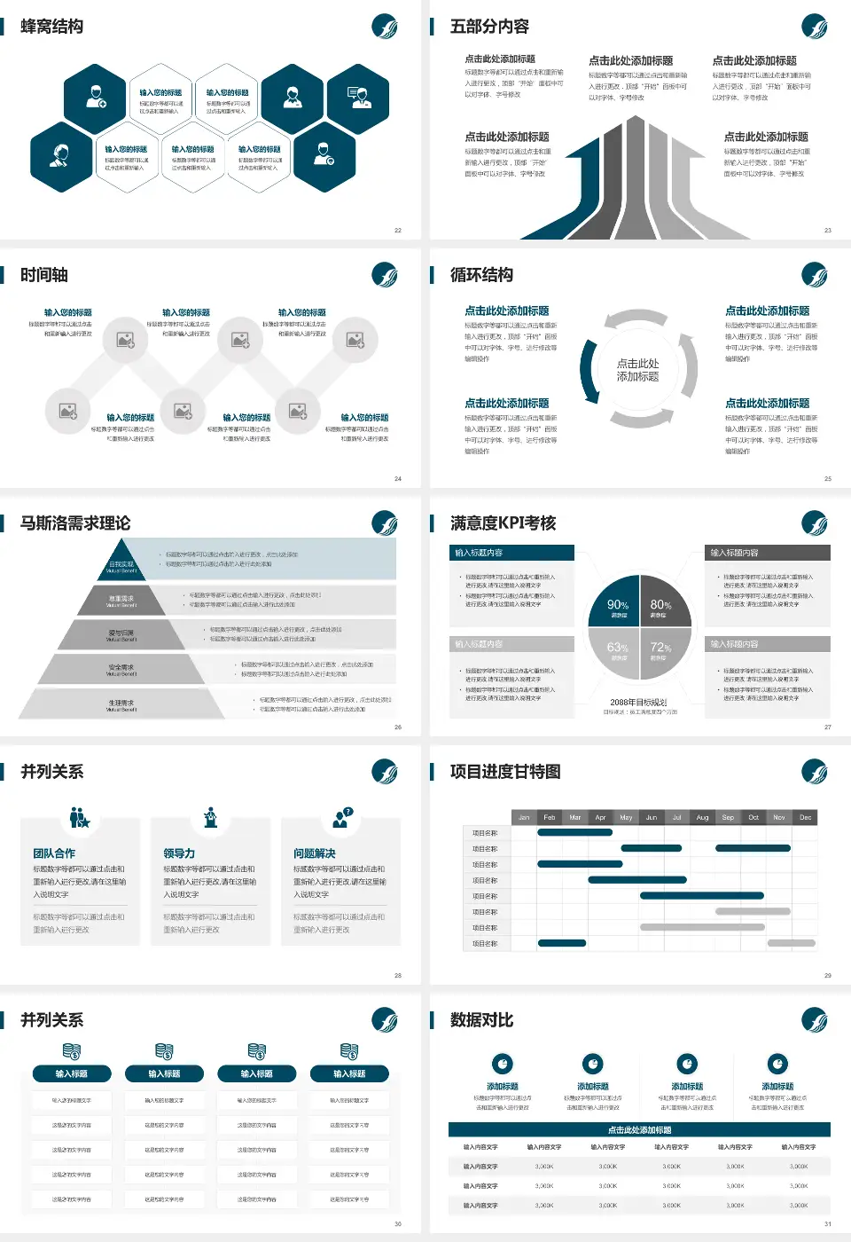 忻州市人民医院医疗知识普及PPT模板16:9格式幻灯片预览图4