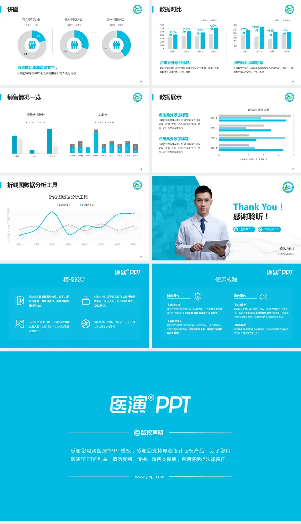 邹城市人民医院病例分享与讨论PPT模板16:9格式幻灯片预览图4