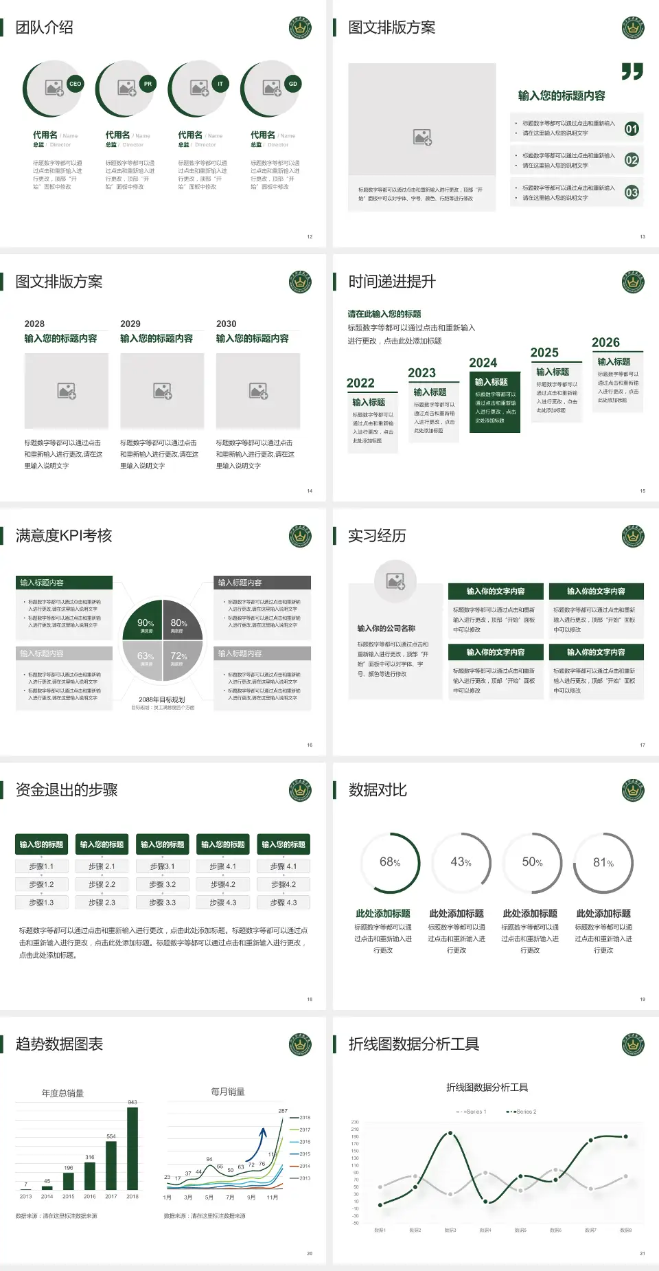 山西大医院培训与教育PPT模板4:3格式幻灯片预览图3