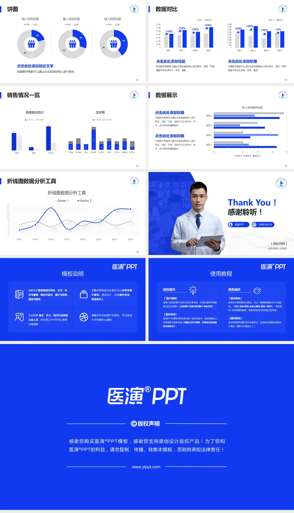 太原市第四人民医院病例分享与讨论PPT模板16:9格式幻灯片预览图4