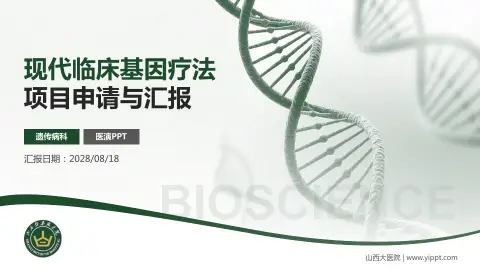 山西大医院项目申请与汇报PPT模板