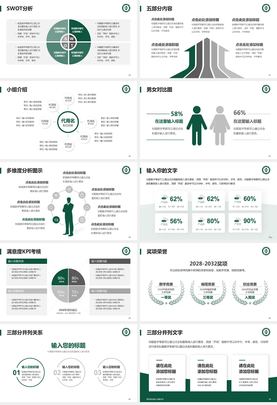 龙口市南山医院医疗行业比赛专用PPT模板16:9格式幻灯片预览图5