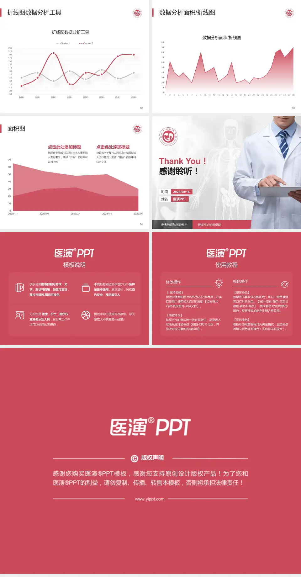 晋城市妇幼保健院患者教育与指导PPT模板4:3格式幻灯片预览图7