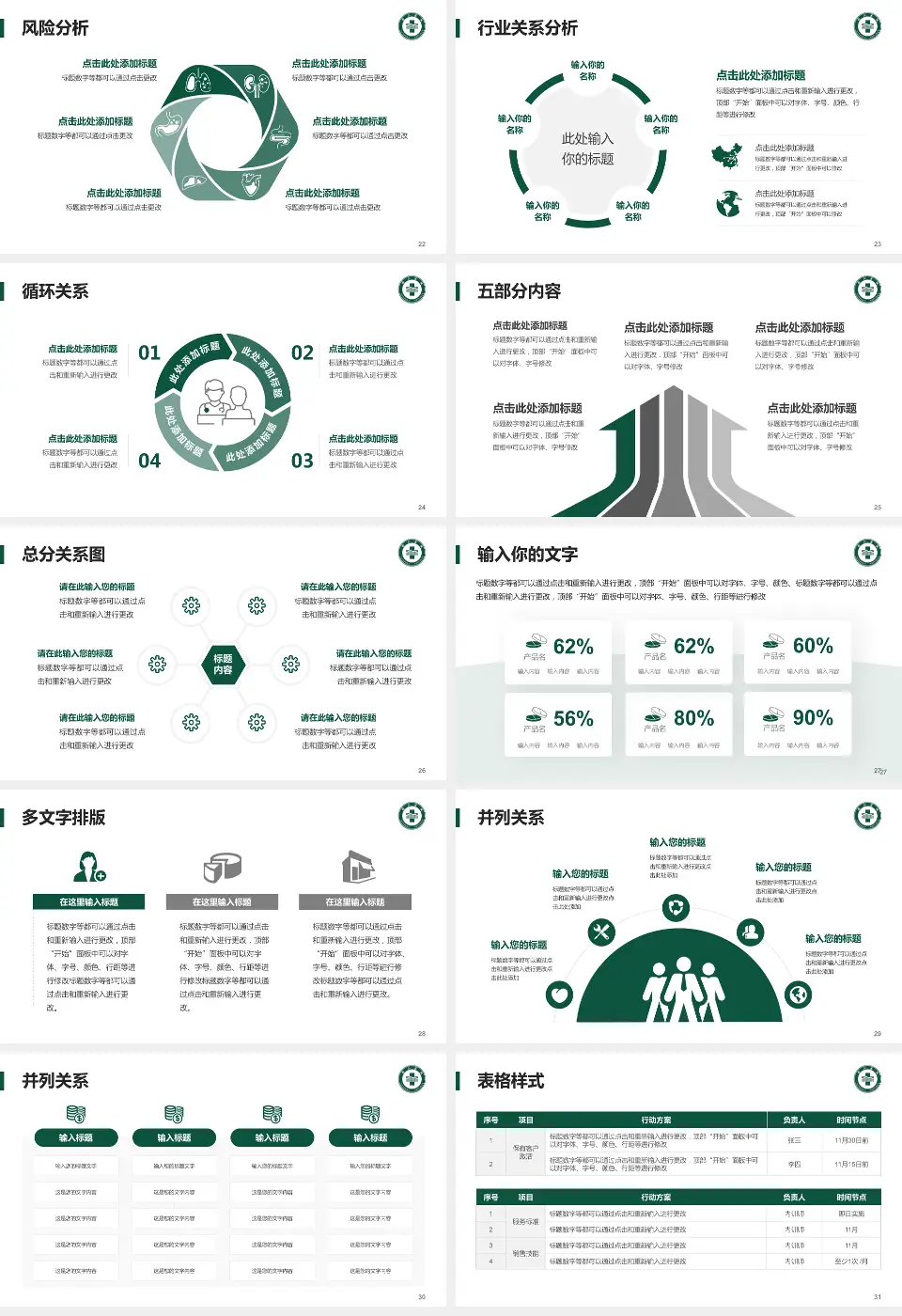 龙口市南山医院科室介绍与推广PPT模板16:9格式幻灯片预览图4