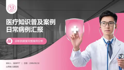 山西省儿童医院医疗知识普及PPT模板