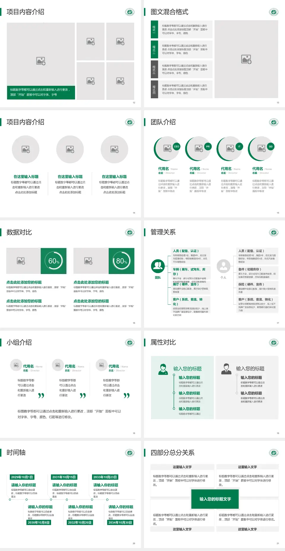 晋中市第一人民医院科室介绍与推广PPT模板4:3格式幻灯片预览图3