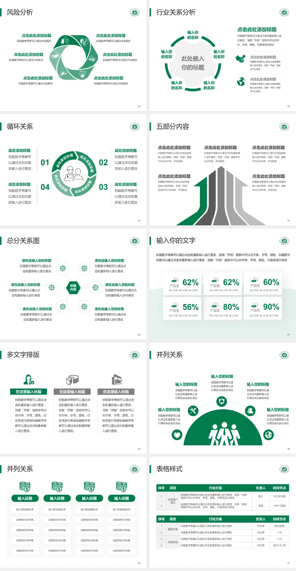 晋中市第一人民医院科室介绍与推广PPT模板4:3格式幻灯片预览图4
