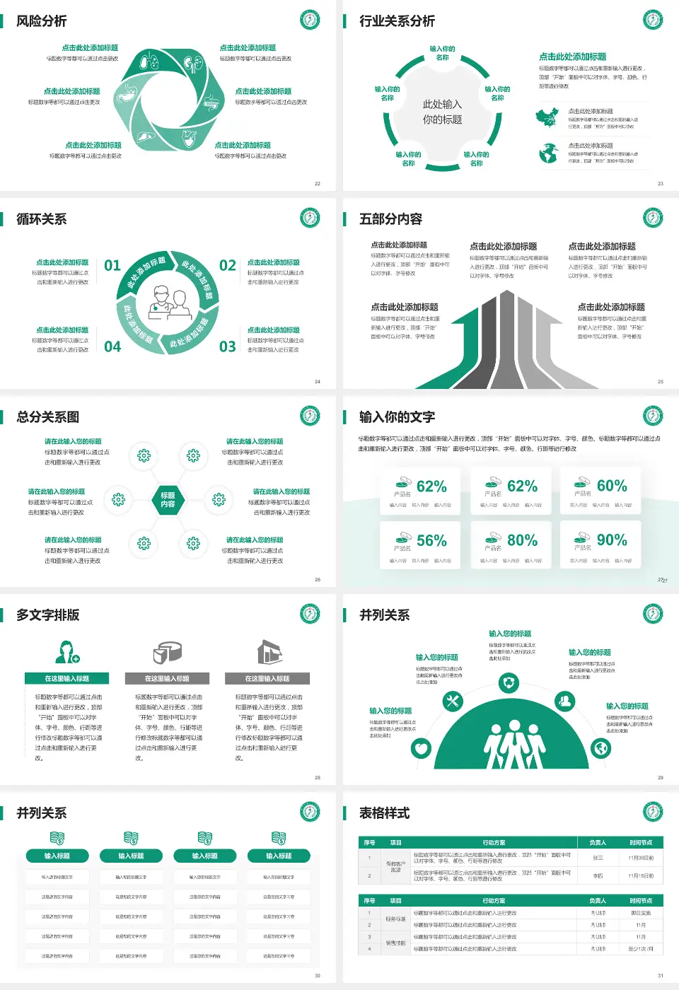 晋中市第二人民医院科室介绍与推广PPT模板16:9格式幻灯片预览图4