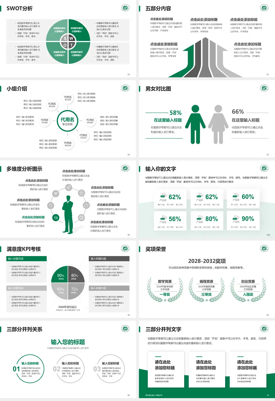 晋中市第一人民医院医疗行业比赛专用PPT模板16:9格式幻灯片预览图5