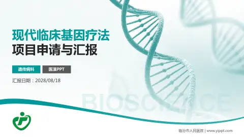 临汾市人民医院项目申请与汇报PPT模板