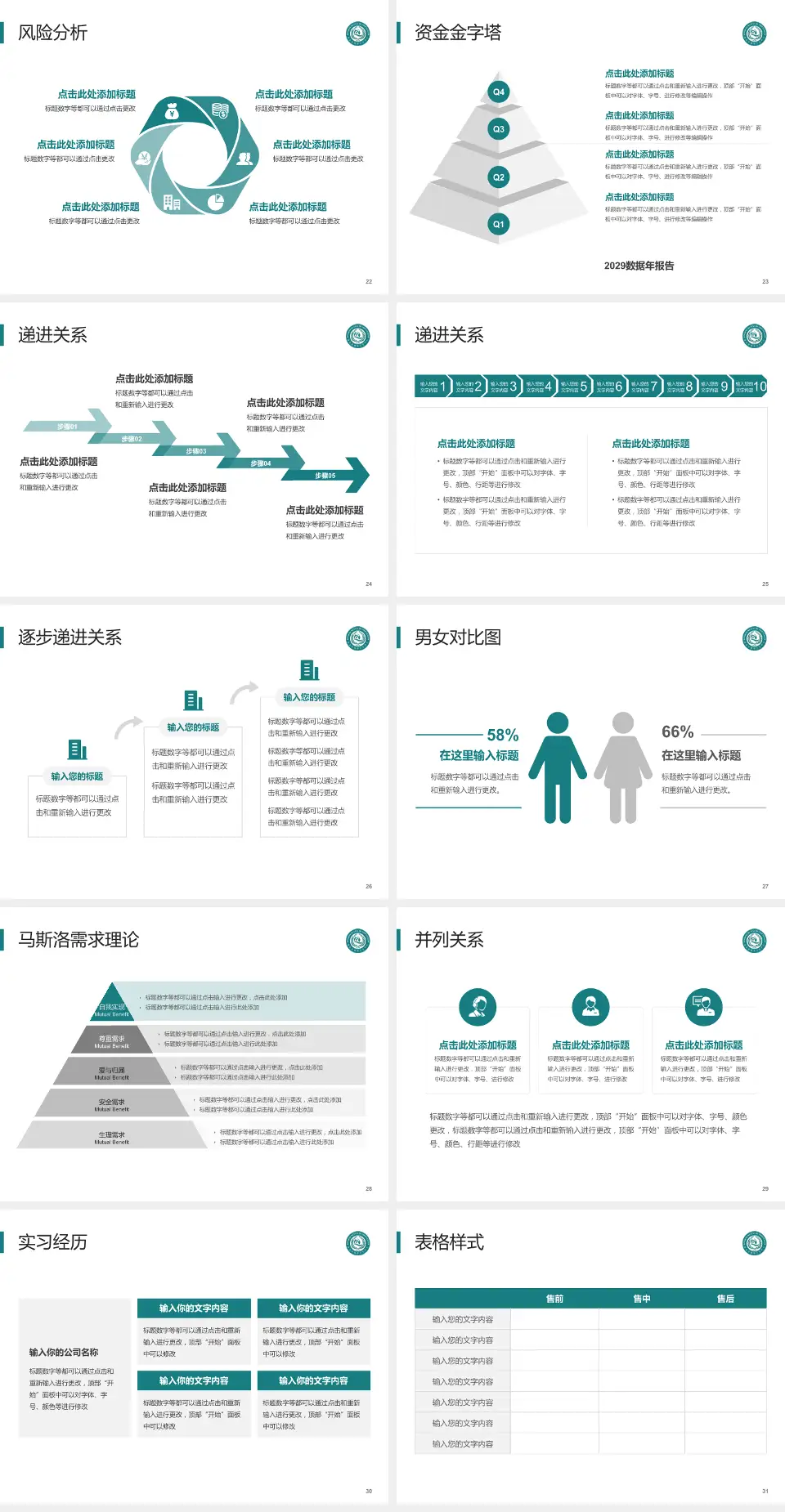 青岛市精神卫生中心项目申请与汇报PPT模板4:3格式幻灯片预览图4