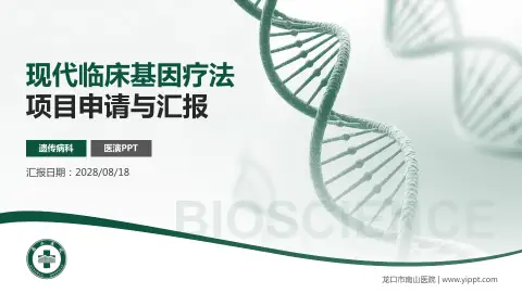 龙口市南山医院项目申请与汇报PPT模板