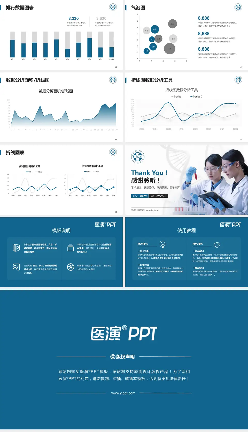 晋城市人民医院科研成果展示PPT模板16:9格式幻灯片预览图6