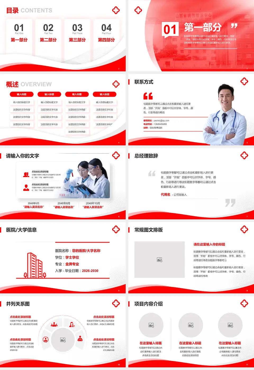 山西省烧伤救治中心会议与研讨会PPT模板16:9格式幻灯片预览图2