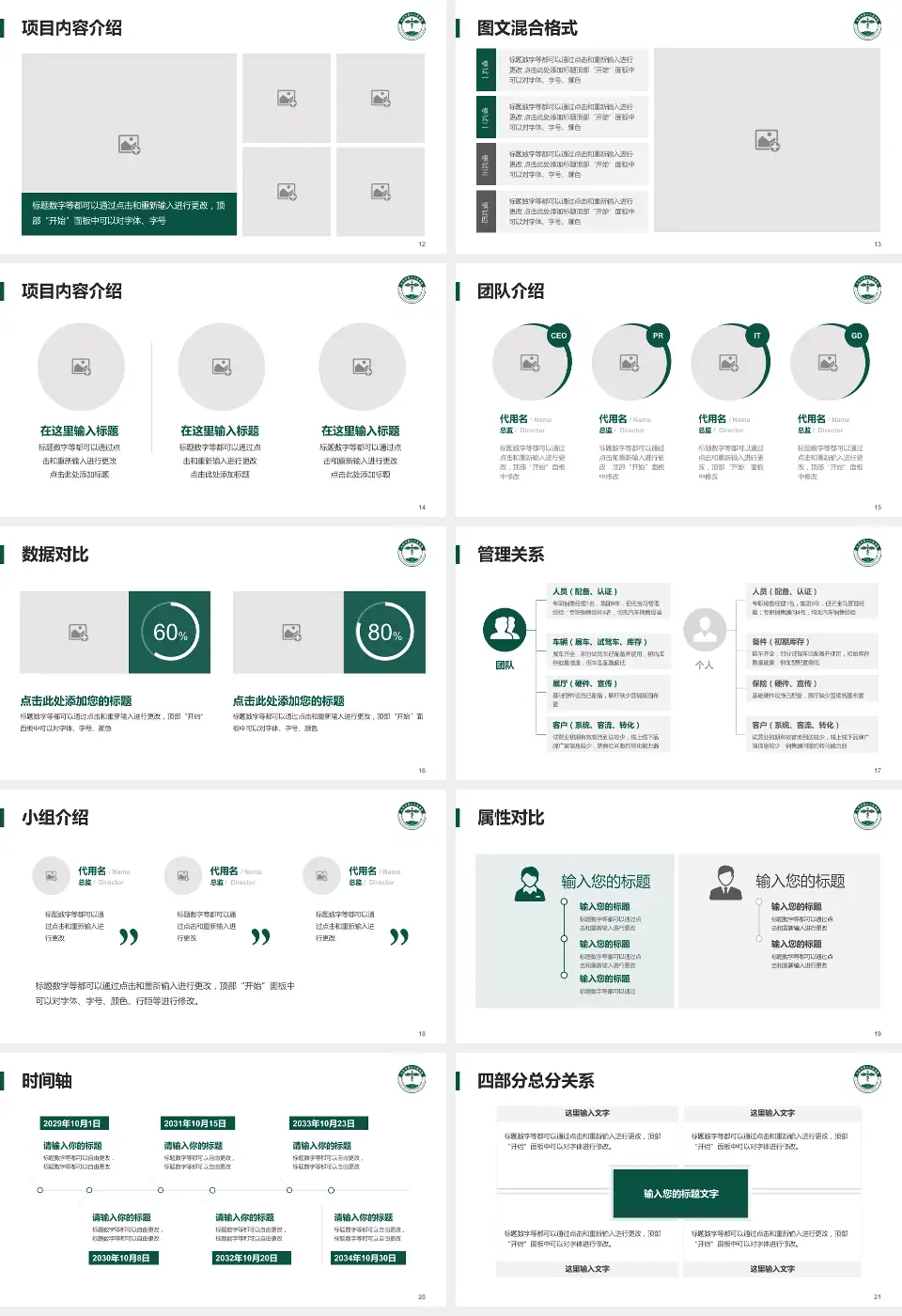 大同市第三人民医院科室介绍与推广PPT模板16:9格式幻灯片预览图3