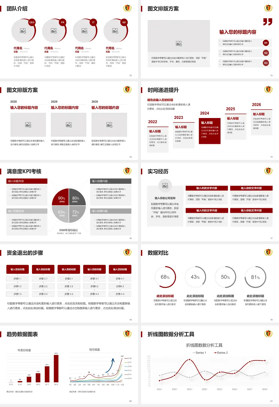 青岛大学附属医院市北院区培训与教育PPT模板16:9格式幻灯片预览图3