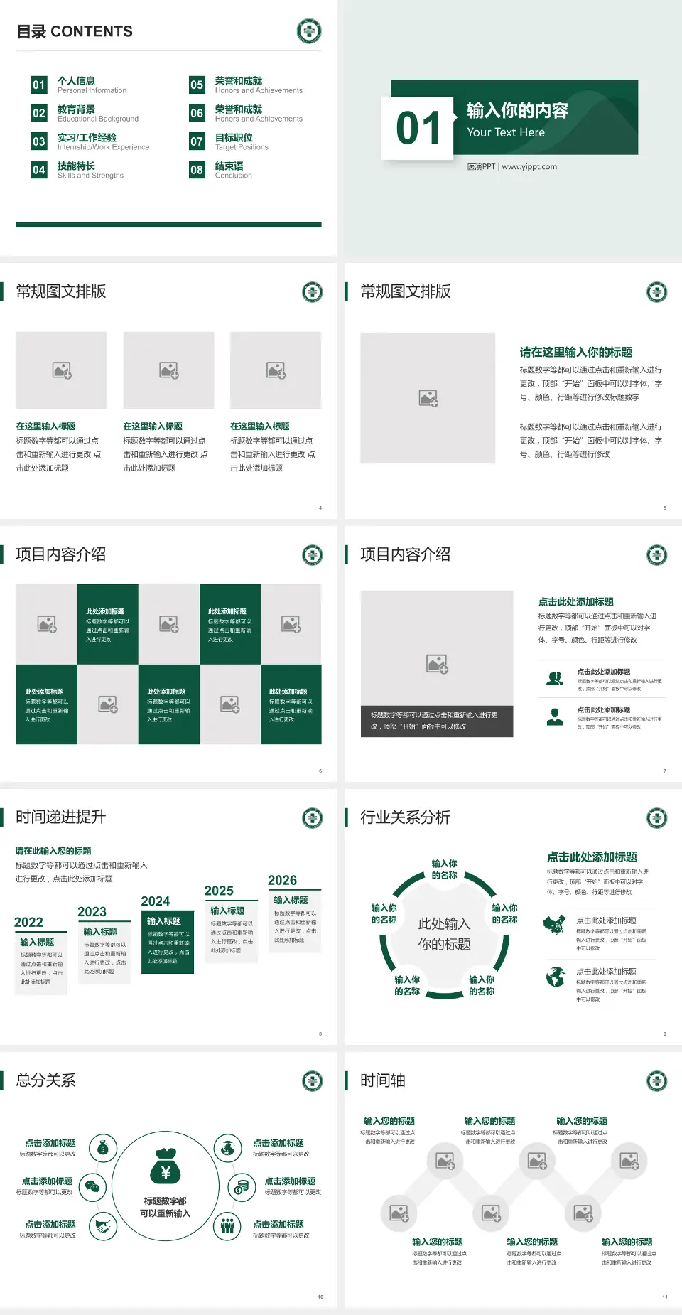 龙口市南山医院财务与预算报告PPT模板4:3格式幻灯片预览图2
