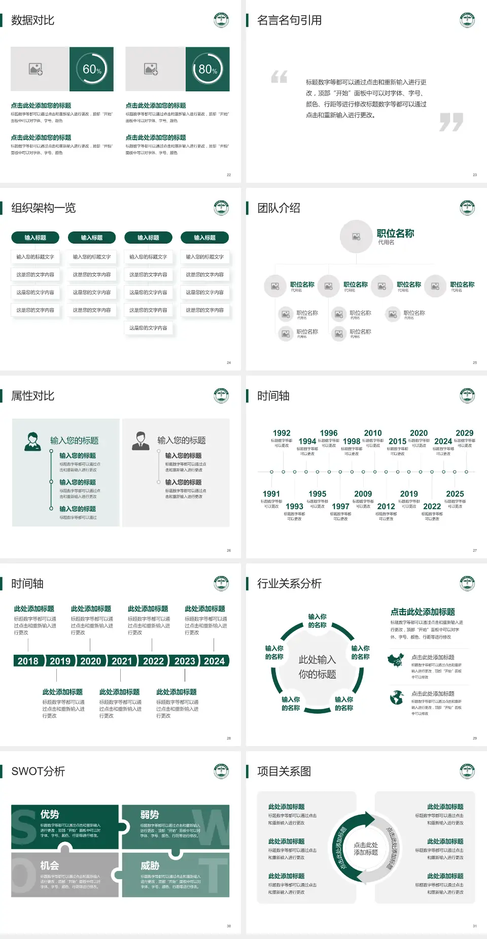 大同市第三人民医院医院简介/日常通用PPT模板4:3格式幻灯片预览图4