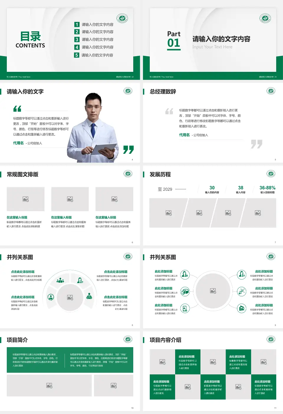 晋中市第一人民医院医院管理报告PPT模板16:9格式幻灯片预览图2