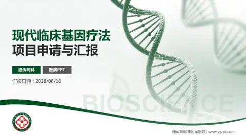 陆军第80集团军医院项目申请与汇报PPT模板