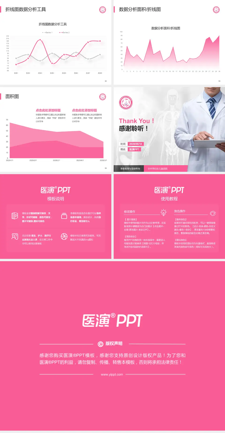忻州市妇女儿童医院患者教育与指导PPT模板4:3格式幻灯片预览图7