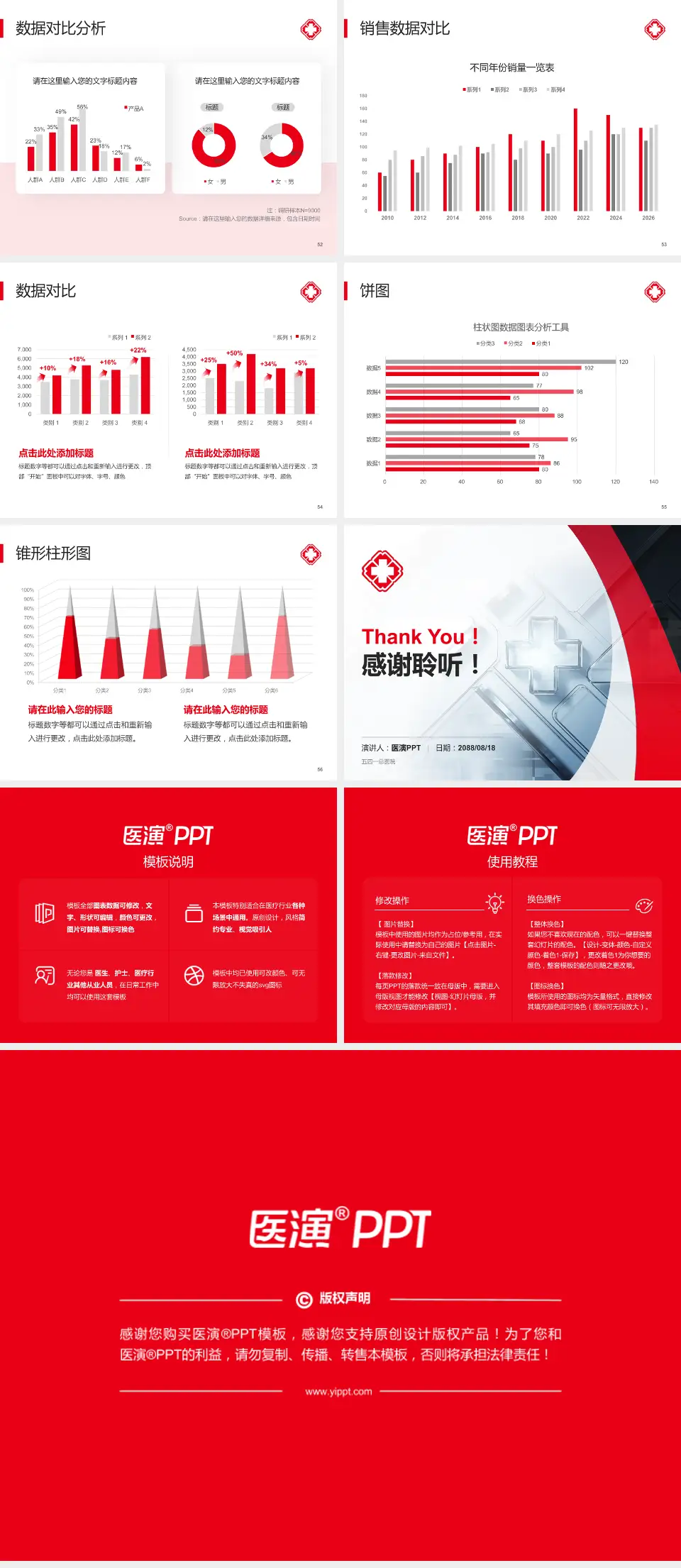 五四一总医院医疗行业比赛专用PPT模板4:3格式幻灯片预览图7