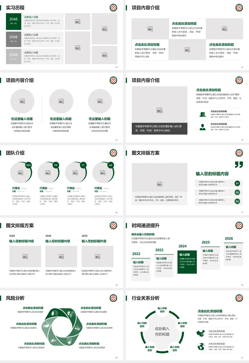 陆军第80集团军医院个人求职应聘简历PPT模板16:9格式幻灯片预览图3